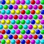 Burbujas de colores brillantes alineadas en filas