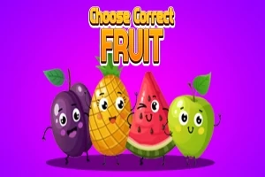 Frutas animadas con caras sonrientes sobre un fondo morado