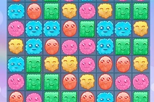 Caras de colores brillantes con expresiones sonrientes dispuestas en una cuadrícula