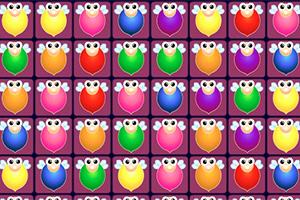 Cuadrícula de dibujos de abejas coloridas con fondo morado