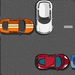 Get your car out of this crowded parking area by sliding the others out