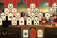 Juego divertido de Tripeaks Solitaire en el Antiguo Egipto