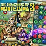 Un tablero lleno de gemas coloridas en patrón de cuadrícula junto a una estatua azteca sosteniendo un tubo y un cronómetro en un ambiente de jungla